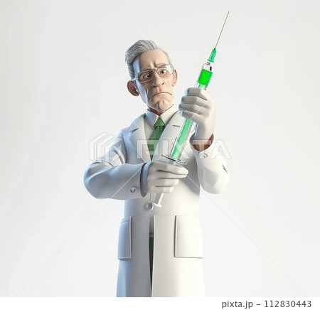 Virtual healing: a 3d character doctor in digital healthcare, combining expertise, compassion, and innovative medical solutions for a virtual and interactive approach to well-being. 112830443