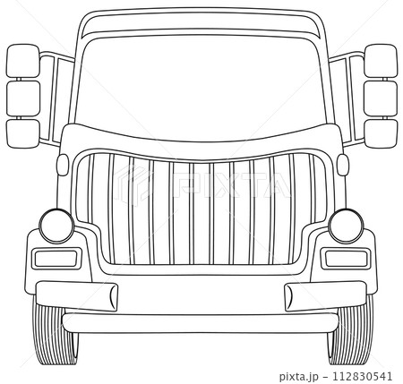 Classic Off-Road Vehicle Illustration Classic Off-Road Vehicle Illustration 112830541
