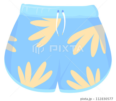 Summer short pants. Beach clothes cartoon icon 112830577