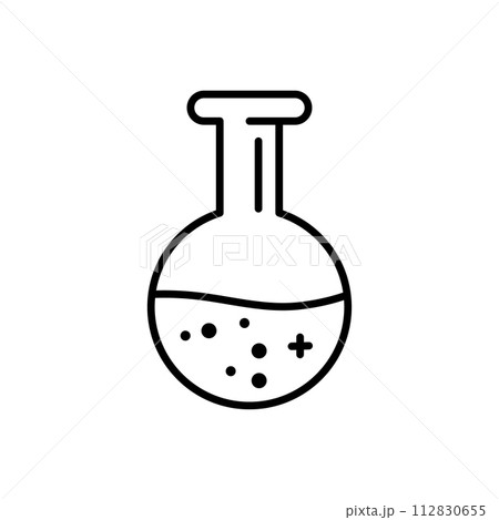 Lab icon line design template isolated Lab icon line design template isolated 112830655