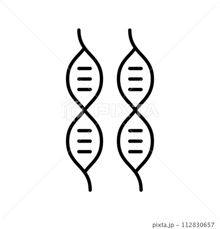 Dna icon line design template isolated illustration 112830657