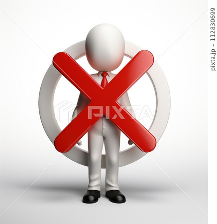 Banning entry: a 3d prohibition concept with a red x sign, a virtual warning symbolizing restricted access for banners and websites, ensuring digital safety and control in a visually impactful design Banning entry: a 3d prohibition concept with a red x sign, a virtual warning symbolizing restricted access for banners and websites, ensuring digital safety and control in a visually impactful design 112830699
