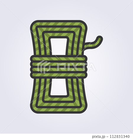 colored line art scout rope icon vector logo design 112831340