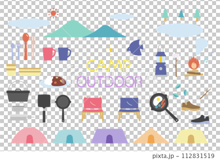 Simple outdoor illustration set 01 112831519