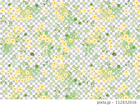 手書き風　カモミール　パターン3 112832016