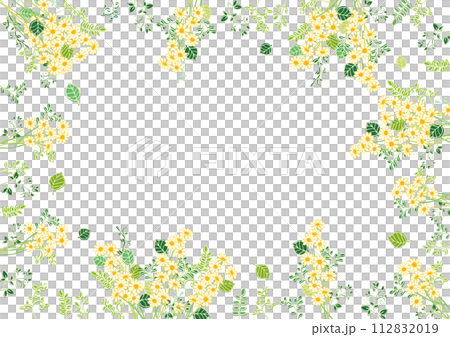 Hand-drawn style chamomile frame 7 112832019
