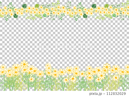 手書き風　カモミール　フレーム2 112832029