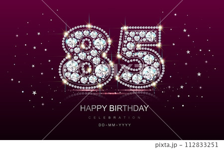 Birthday numbers anniversary 85 eighty-five years old Birthday numbers anniversary 85 eighty-five years old 112833251