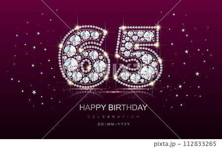 Birthday numbers anniversary 65 sixty-five years Birthday numbers anniversary 65 sixty-five years 112833265