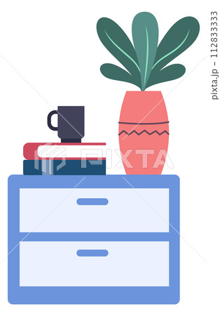 Room drawer furniture icon. Cabinet color interior element 112833333