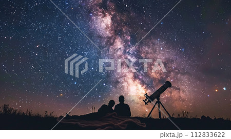 photo of a stargazing party under the Milky Way photo of a stargazing party under the Milky Way 112833622