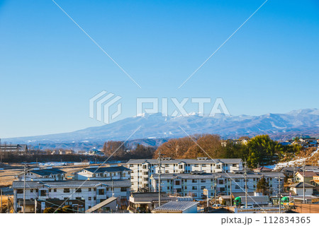 八ヶ岳と佐久市街地の風景【鼻顔稲荷神社より撮影】 八ヶ岳と佐久市街地の風景【鼻顔稲荷神社より撮影】 112834365