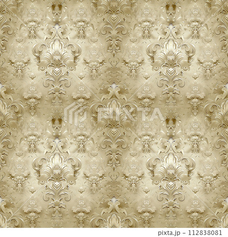 Black and Gold Damask Wallpaper 112838081