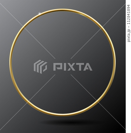 Golden realistic ring vector template Golden realistic ring vector template 112841894