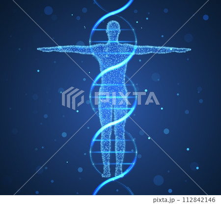 Human DNA. Medical technology, gene evolution, cellular health, nervous system 112842146