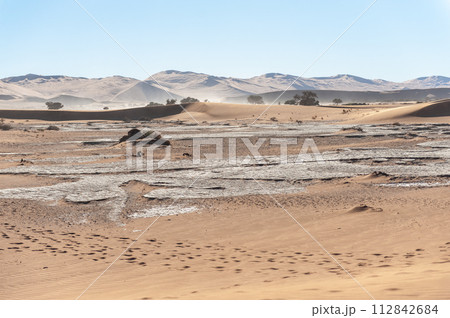 Barren landscape near Deadvlei and sossusvlei 112842684