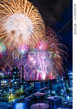 錦帯橋創建350年記念　岩国港みなと祭花火大会 112844076