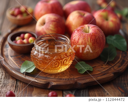 Rosh Hashanah Feast: Traditional Jewish New Year Celebration 112844472