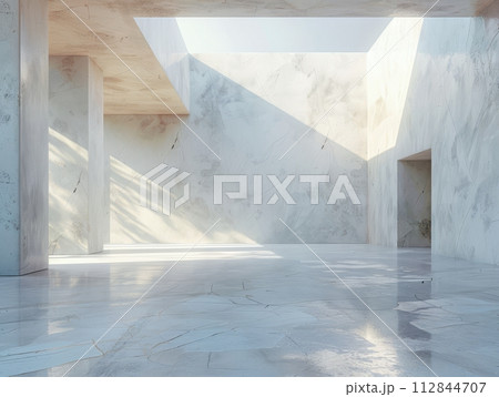 Empty room interior background. 112844707