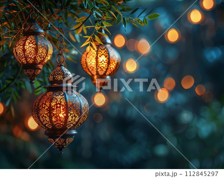 Border background about Ramadan with copy space Border background about Ramadan with copy space 112845297