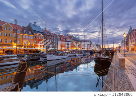Nyhavn in Copenhagen, Denmark. Nyhavn in Copenhagen, Denmark. 112848860