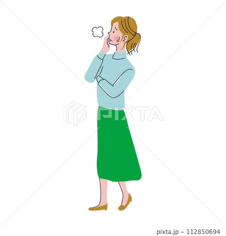 不安な女性01 112850694