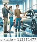 家族で新車購入を検討する 112851477