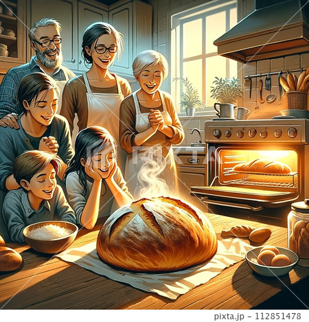 初めて家庭でおいしいパンを作ったよ 初めて家庭でおいしいパンを作ったよ 112851478