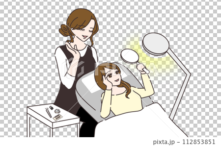 眼科醫生完成治療的場景 112853851