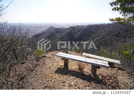 足利市　長林寺ー大坊山ハイキング道　縦走路のピークからの眺め　2024年2月17日 112854167