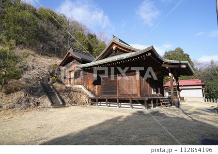 足利市　大坊山の登山口がある大山祇（おおやまずみ）神社　2024年2月17日 112854196