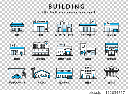 建築圖標集 112854837