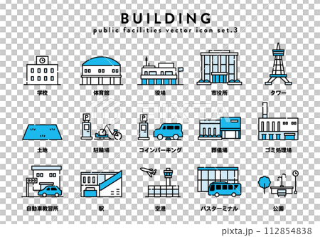 Building icon set Building icon set 112854838