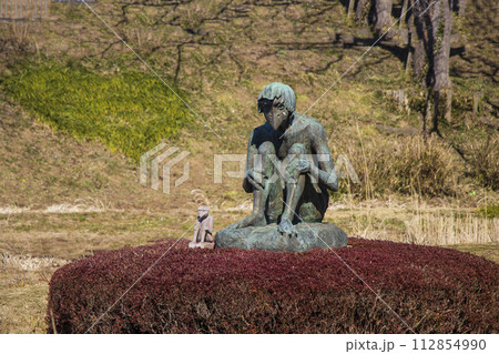 牛久市観光あやめ園の河童像 牛久市観光あやめ園の河童像 112854990