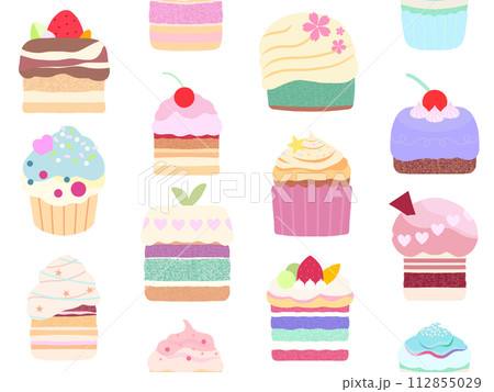 ケーキの背景素材　B-1 （PNG） 112855029
