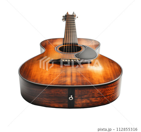Acoustic guitar isolated 112855316