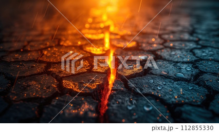 cracked earth destructive effects of climate change 112855330