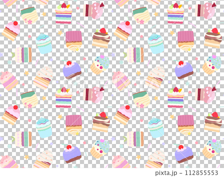 蛋糕無縫圖案 E-1' (PNG) 112855553