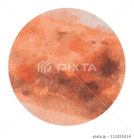 火星　水彩タッチ 112855814