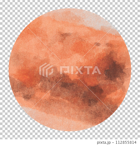 火星水彩觸感 112855814