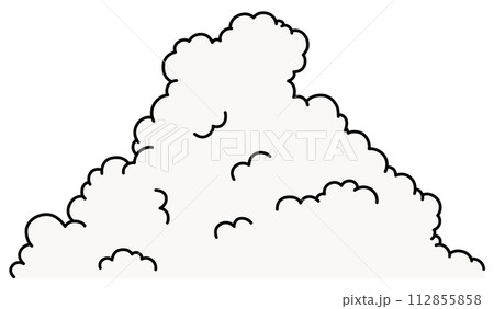 入道雲のベクターイラスト 112855858