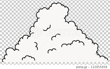 入道雲のベクターイラスト 112855858