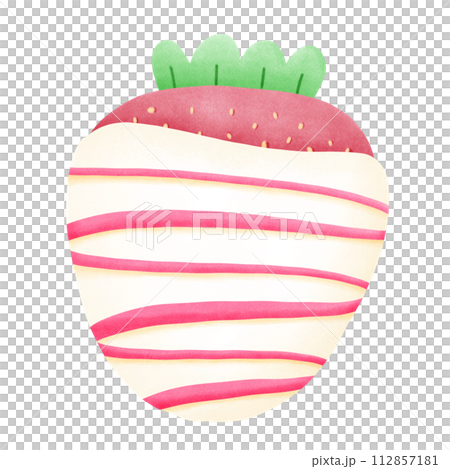 White Chocolate Covered Strawberry 112857181