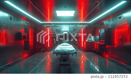 interior of a modern morgue interior of a modern morgue 112857253