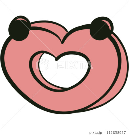 The illustration of a paper clip 112858937