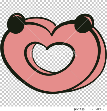 The illustration of a paper clip 112858937