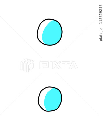 ゆるめシンプルコロン　ベタ塗り 112859238