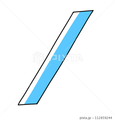 ゆるめシンプルスラッシュ　ベタ塗り 112859244