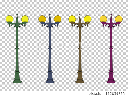 Street light illustration set Street light illustration set 112859253