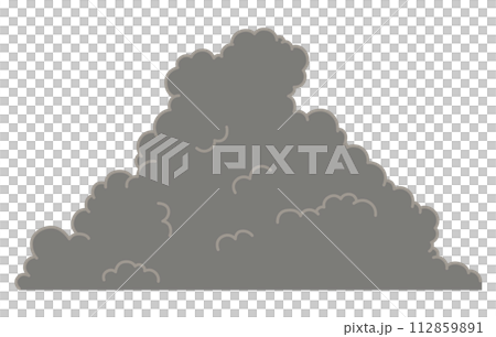 Vector illustration of thunder cloud 112859891